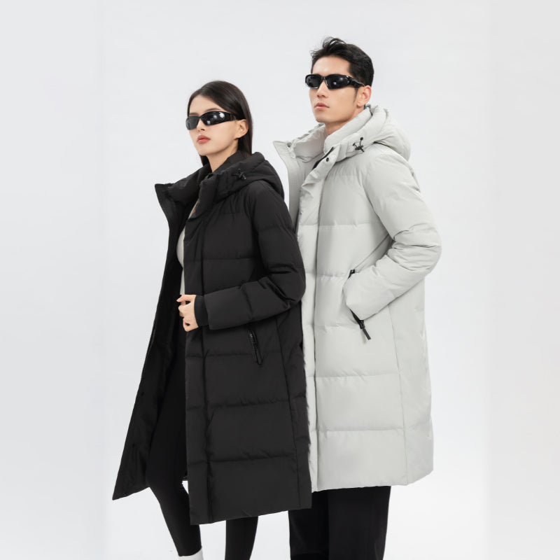 “Winter Elegance” Unisex Long Down Jacket